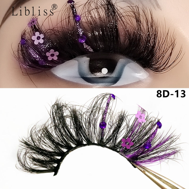 Glitter Shimmery Butterfly Eyelashes