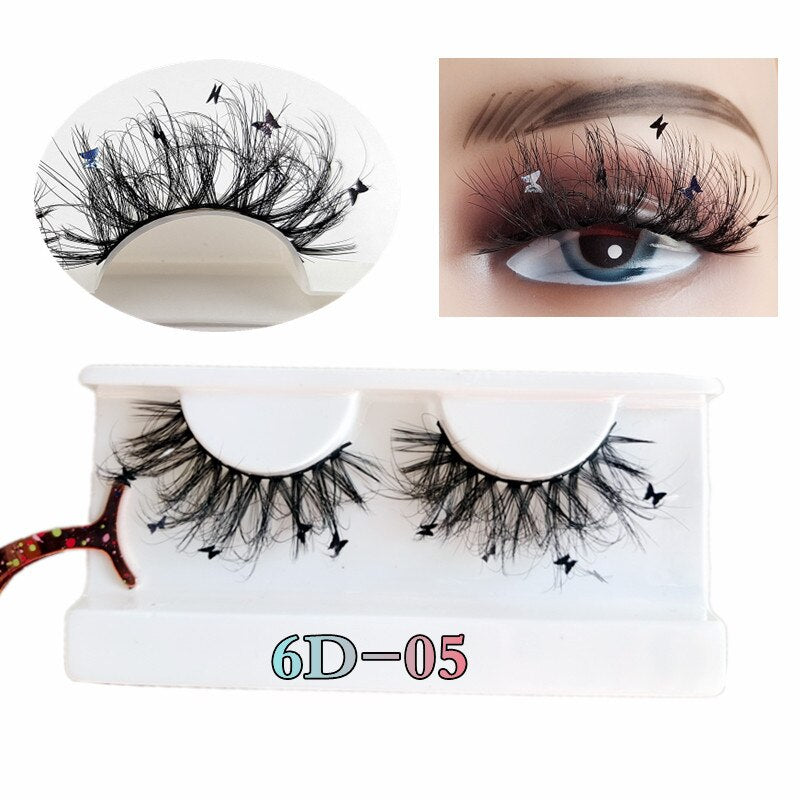Butterfly Shiny Star Flower Lashes