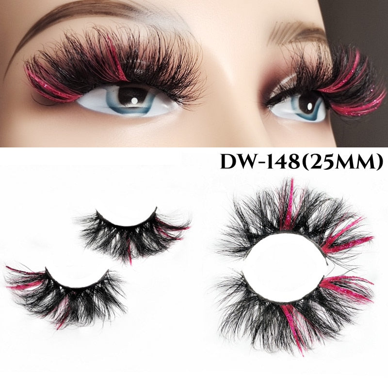 Fluffy Rainbow Color Mink Eyelashes Value Pack 10% off