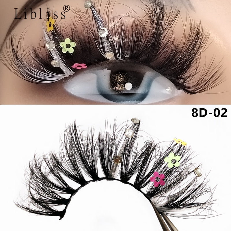 Glitter Shimmery Butterfly Eyelashes