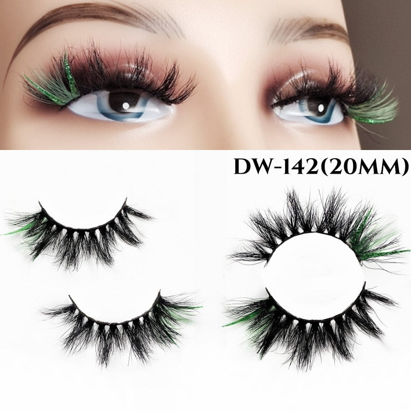 Fluffy Rainbow Color Mink Eyelashes Value Pack 10% off