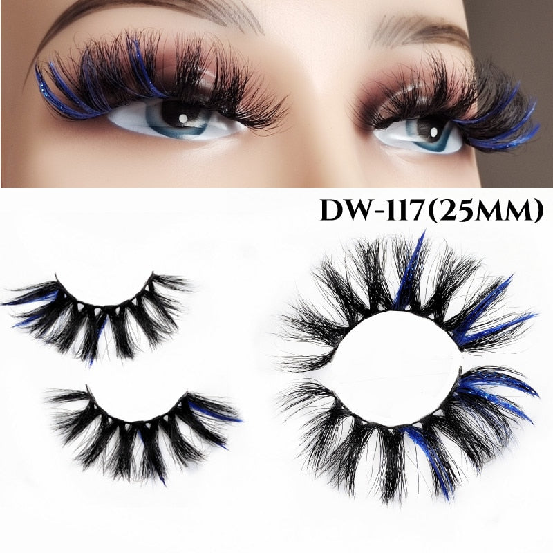 Fluffy Rainbow Color Mink Eyelashes Value Pack 10% off