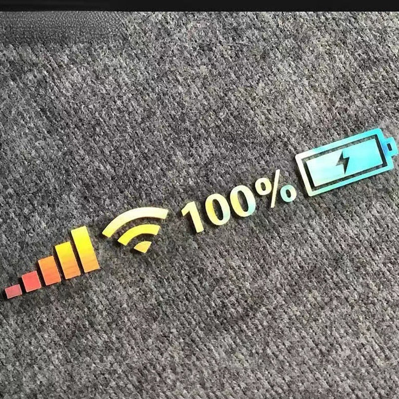 WiFi Power Reflective Windshield Stickers