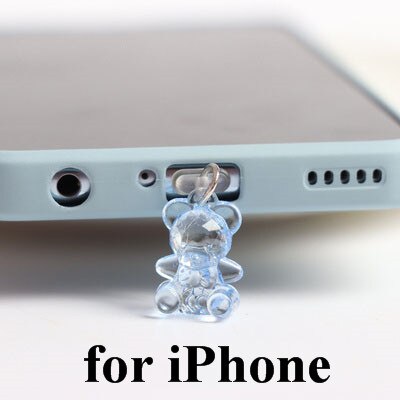 Acrylic Bear Charge Port Plug