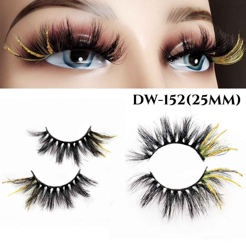 Fluffy Rainbow Color Mink Eyelashes Value Pack 10% off