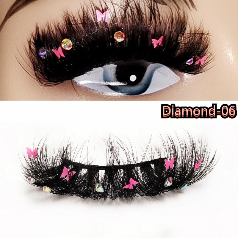 Glitter Shimmery Butterfly Eyelashes